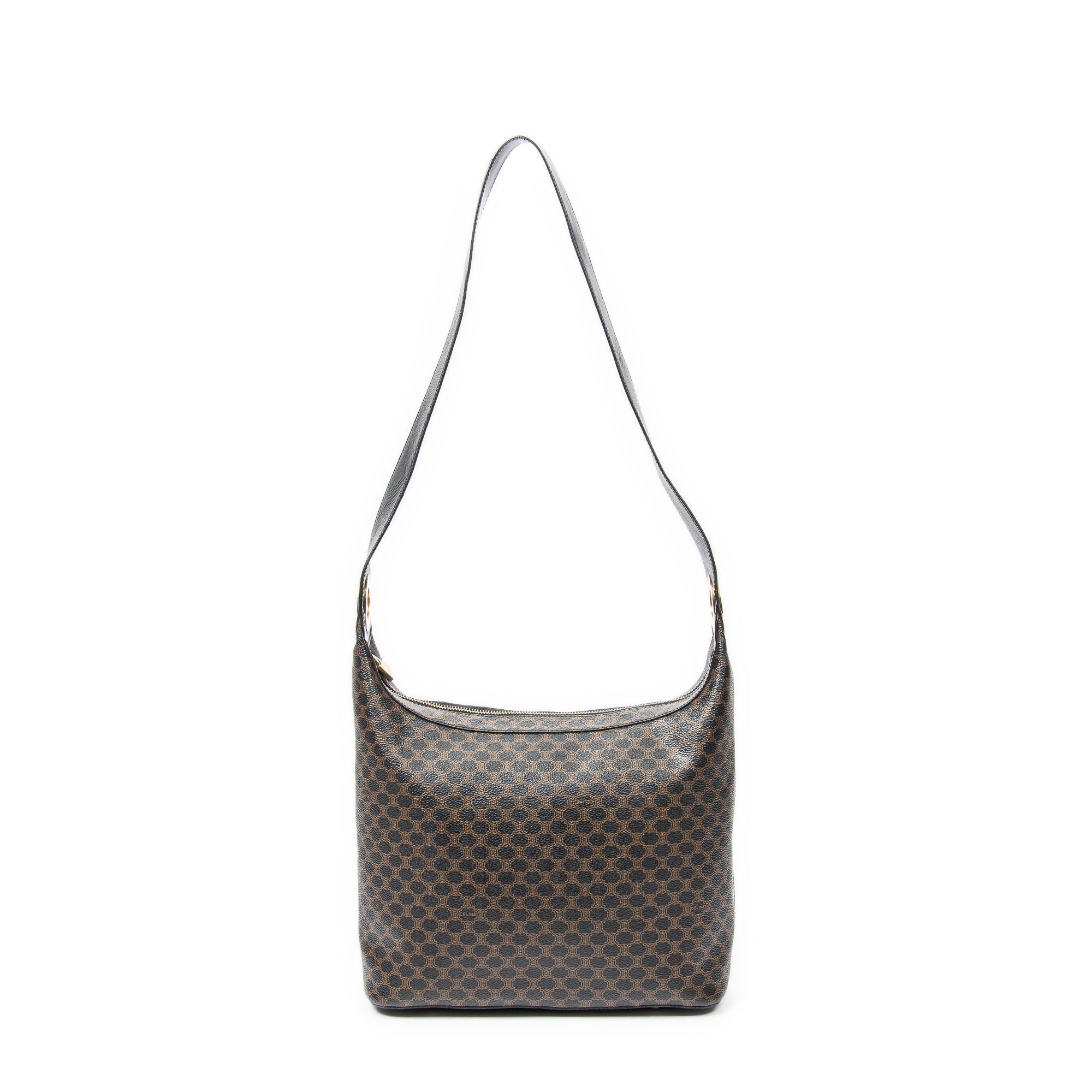 Shoulder bag Zip Shoulder Hobo Brown Macadam Coated Canvas