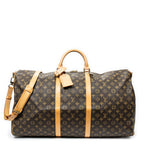 Travel Bag Keepall Bandouliere 60 Brown Monogram Canvas