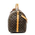 Travel Bag Keepall Bandouliere 60 Brown Monogram Canvas