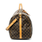 Travel Bag Keepall Bandouliere 60 Brown Monogram Canvas