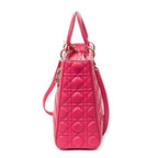 Dior - Grand sac Lady Dior zippé - Fuchsia