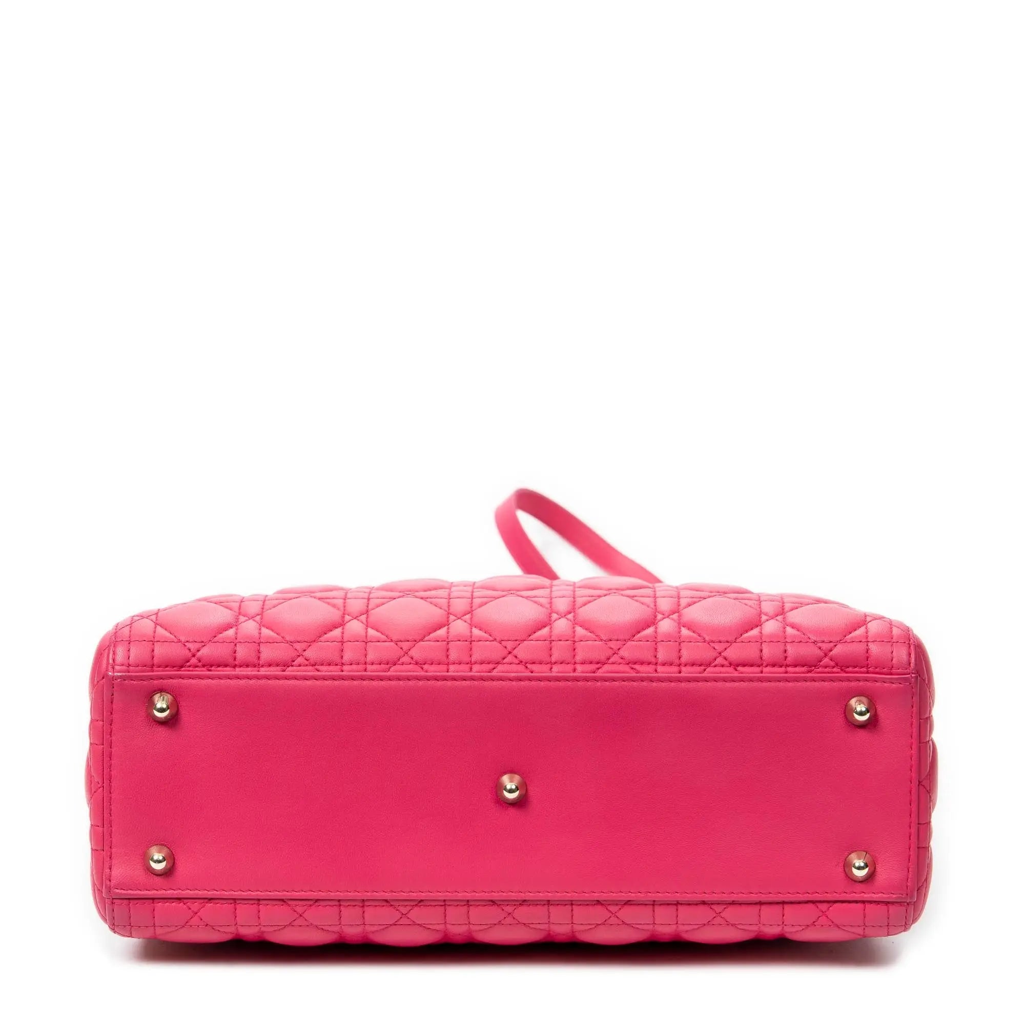 Dior - Grand sac Lady Dior zippé - Fuchsia