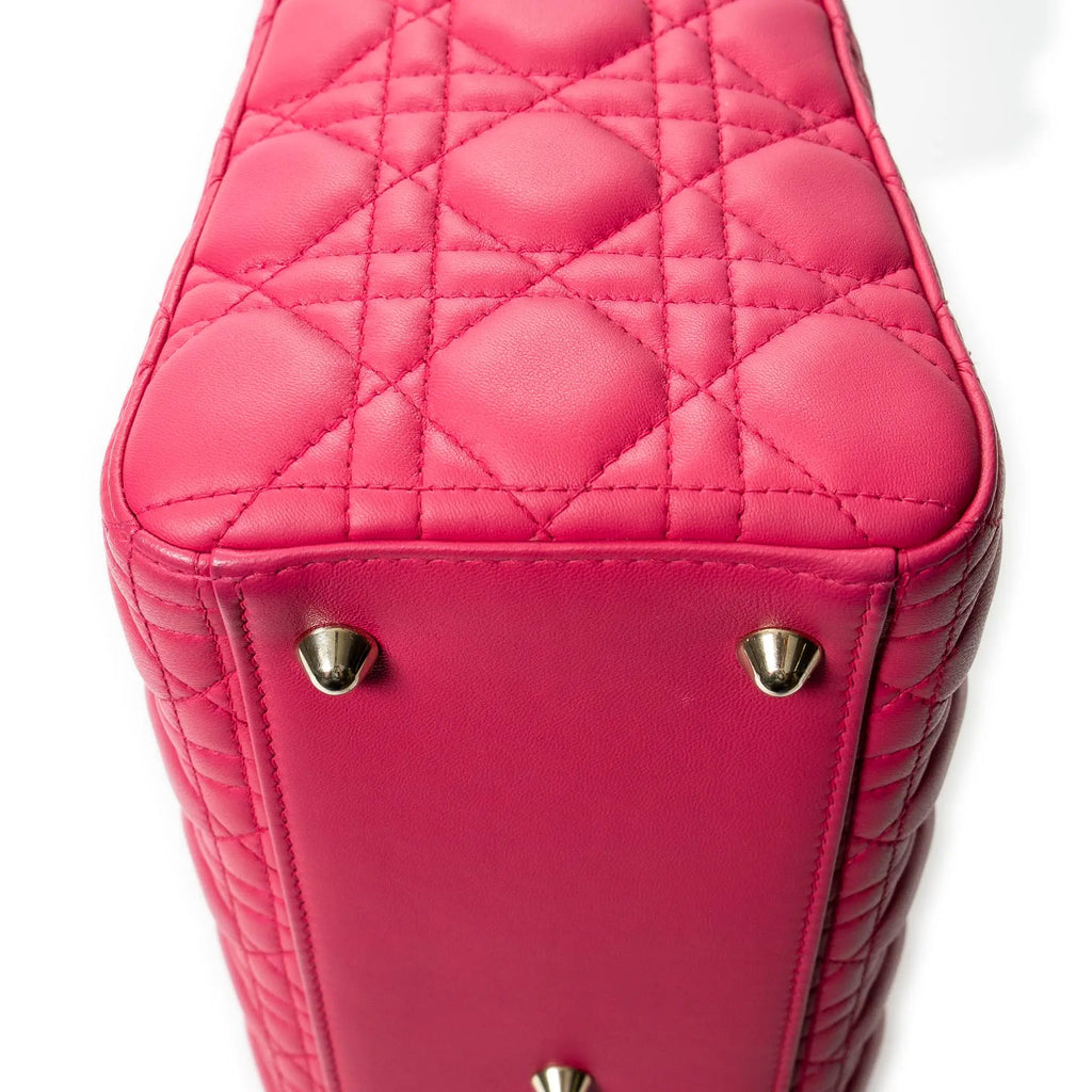 Dior - Grand sac Lady Dior zippé - Fuchsia
