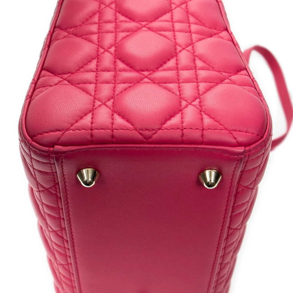 Dior - Grand sac Lady Dior zippé - Fuchsia