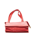 Shoulder Bag Small Vintage Anagram Tote Red Calfskin Leather