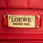Shoulder Bag Small Vintage Anagram Tote Red Calfskin Leather