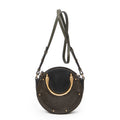 Shoulder Bag Small Pixie Crossbody Dark Green Calfskin Leather