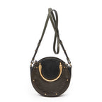 Shoulder Bag Small Pixie Crossbody Dark Green Calfskin Leather
