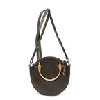 Shoulder Bag Small Pixie Crossbody Dark Green Calfskin Leather