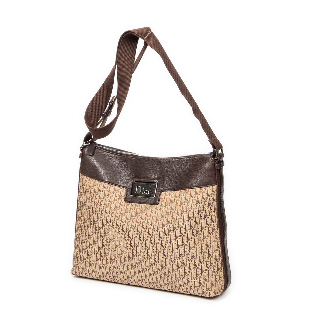 Shoulder Bag Street Chic Messenger Beige Diorissimo Canvas