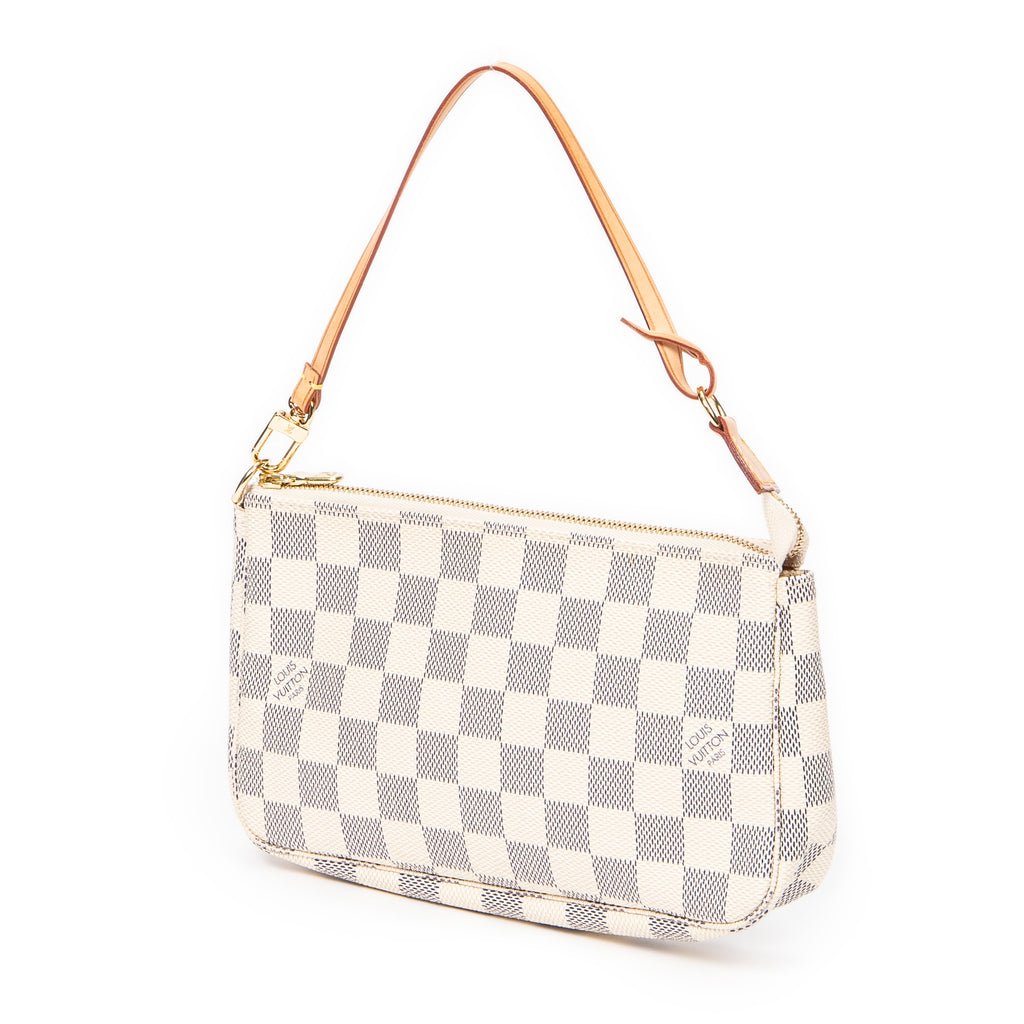 Pouch Pochette Accessoires Ivory Damier Azur
