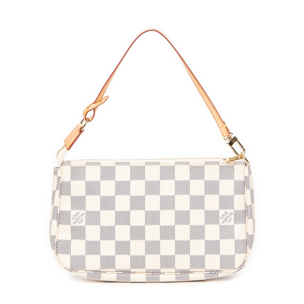 Pouch Pochette Accessoires Ivory Damier Azur