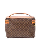 Bolso de mano Vanity Case Vintage Lona Revestida Macadam Marrón