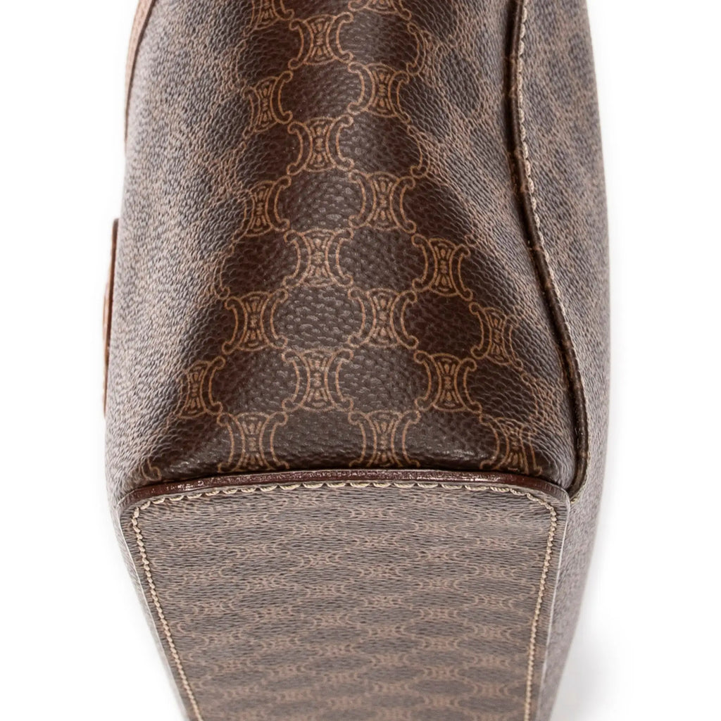Bolso de mano Vanity Case Vintage Lona Revestida Macadam Marrón