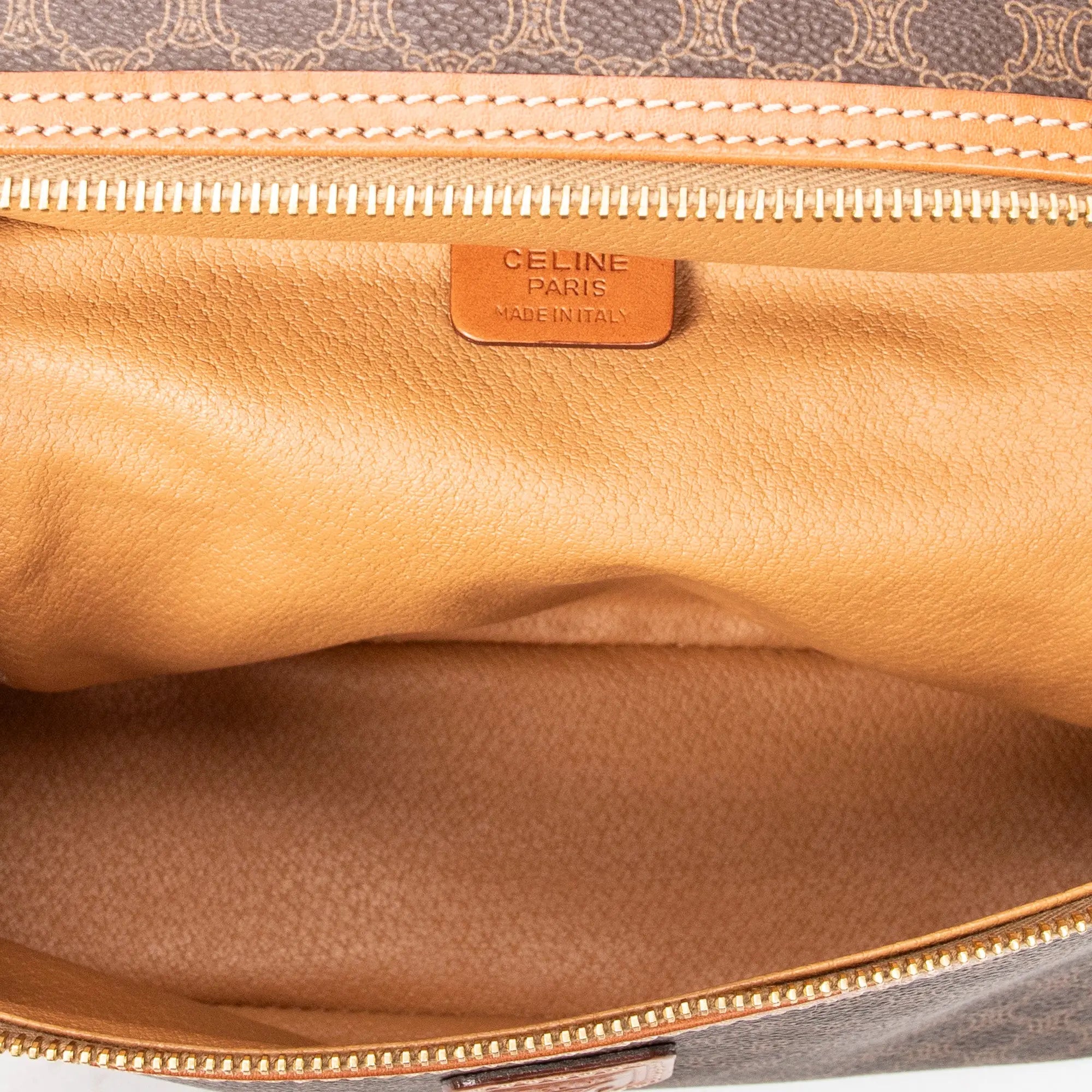 Bolso de mano Vanity Case Vintage Lona Revestida Macadam Marrón