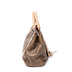Shoulder bag Medallion Zipped Flap Brown Grained Calfskin Leather