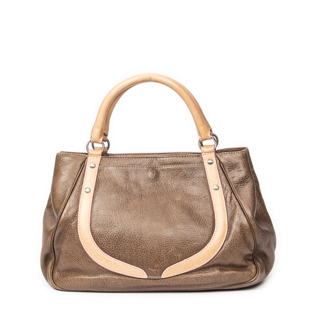 Shoulder bag Medallion Zipped Flap Brown Grained Calfskin Leather