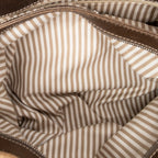 Shoulder bag Medallion Zipped Flap Brown Grained Calfskin Leather
