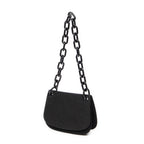Shoulder bag Lucite Chain Shoulder Flap Black Nylon Canvas
