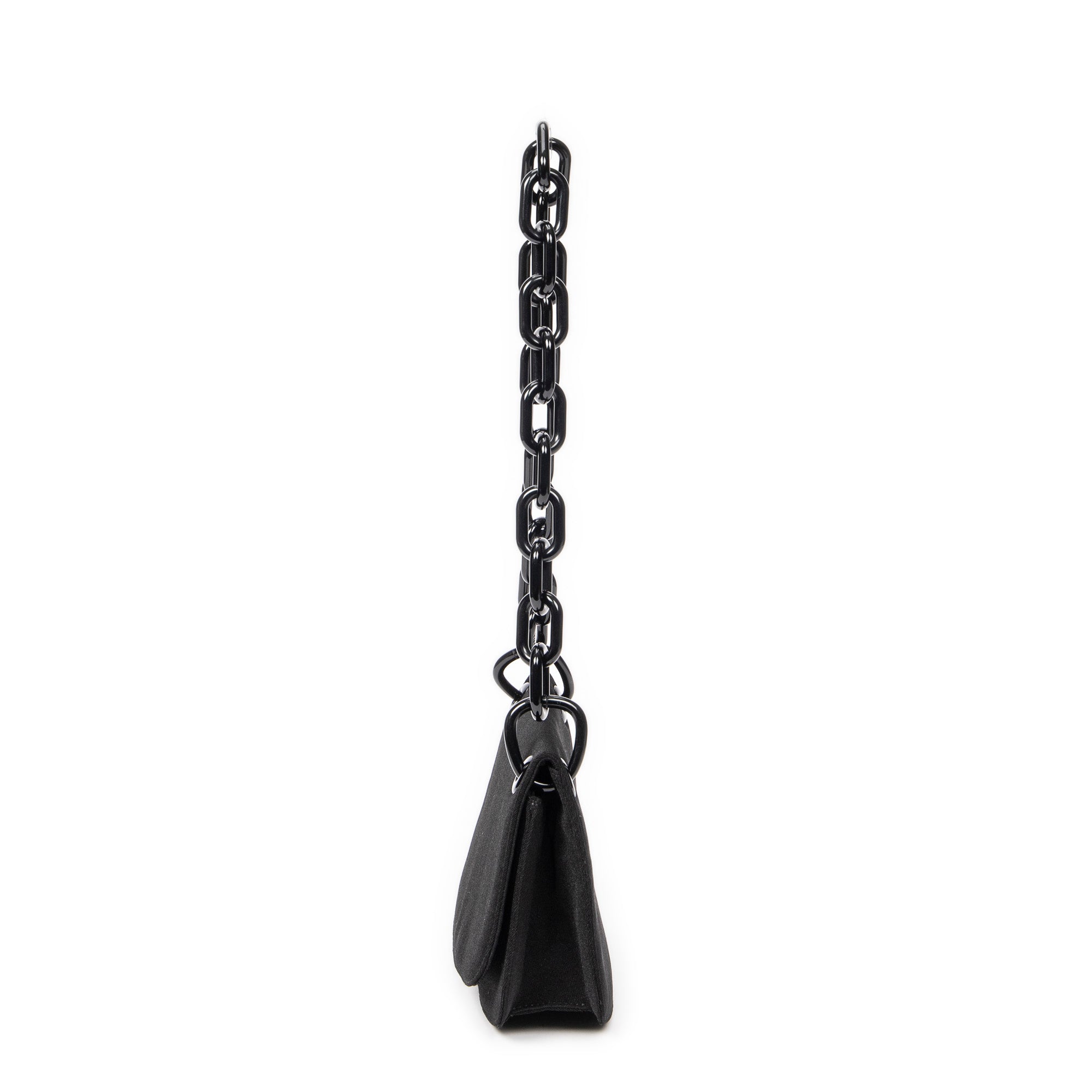 Shoulder bag Lucite Chain Shoulder Flap Black Nylon Canvas