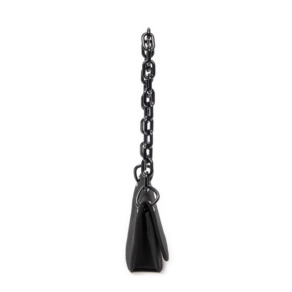 Shoulder bag Lucite Chain Shoulder Flap Black Nylon Canvas