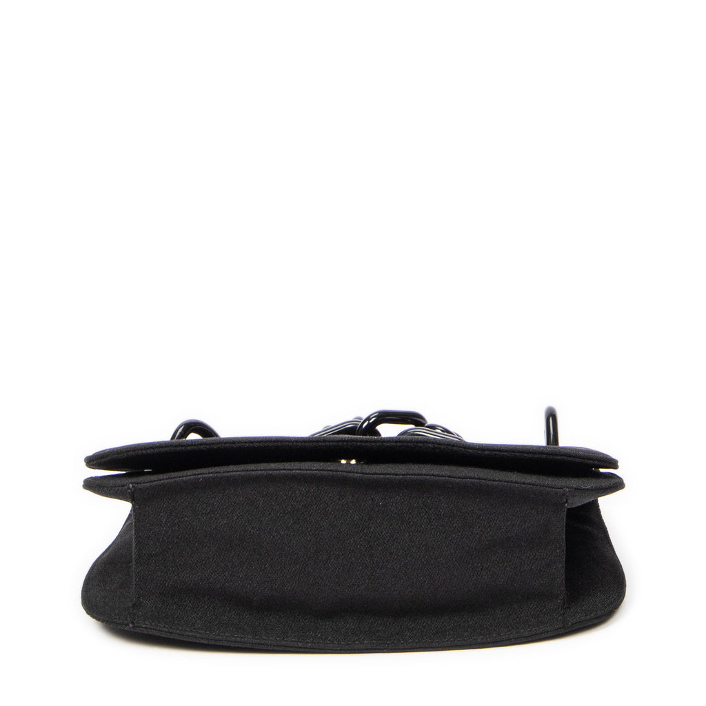 Shoulder bag Lucite Chain Shoulder Flap Black Nylon Canvas