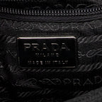 Bandolera con cadena de Lucite y solapa, de lona de nailon negra