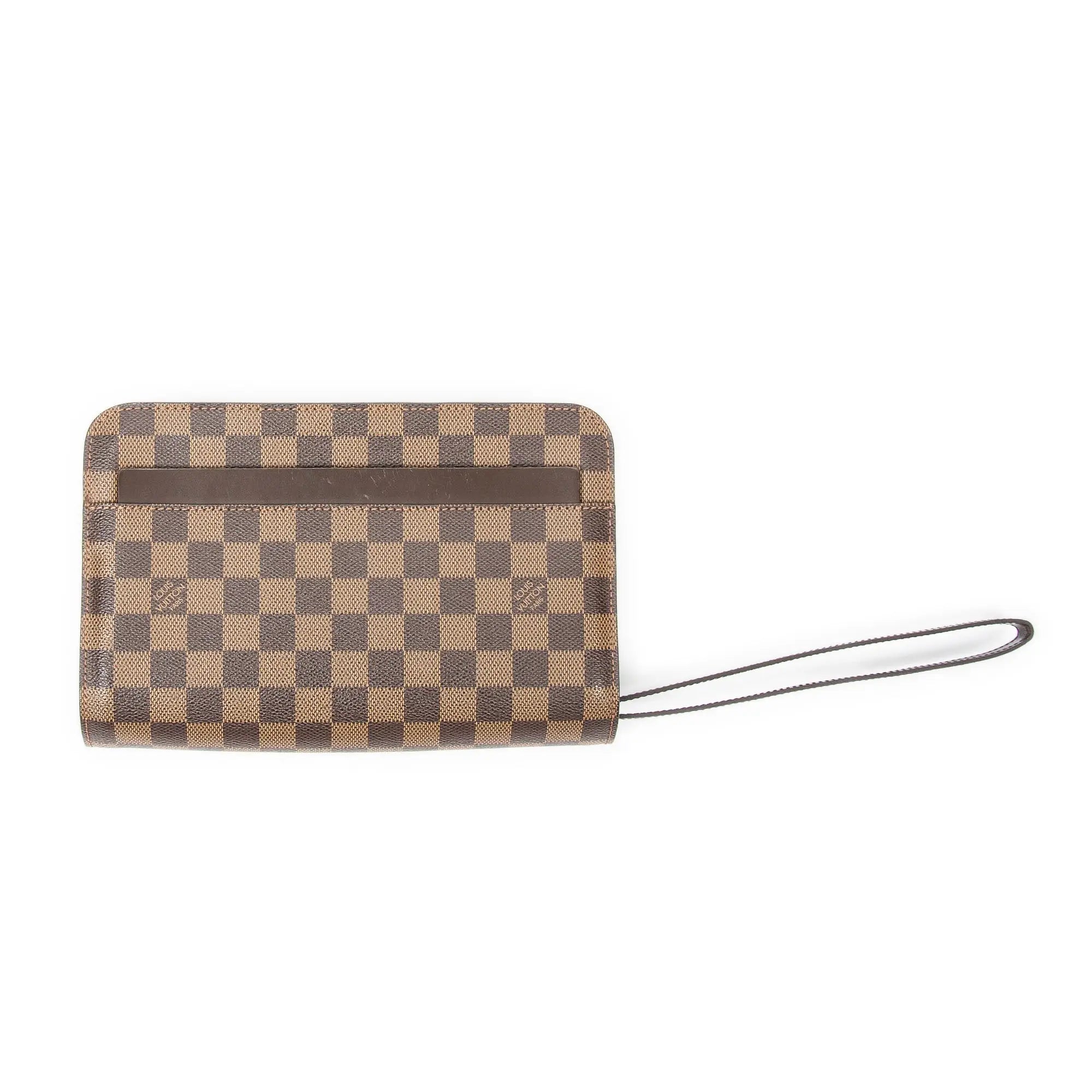 Bolso de mano Saint Louis Clutch Marrón Damier Ebene