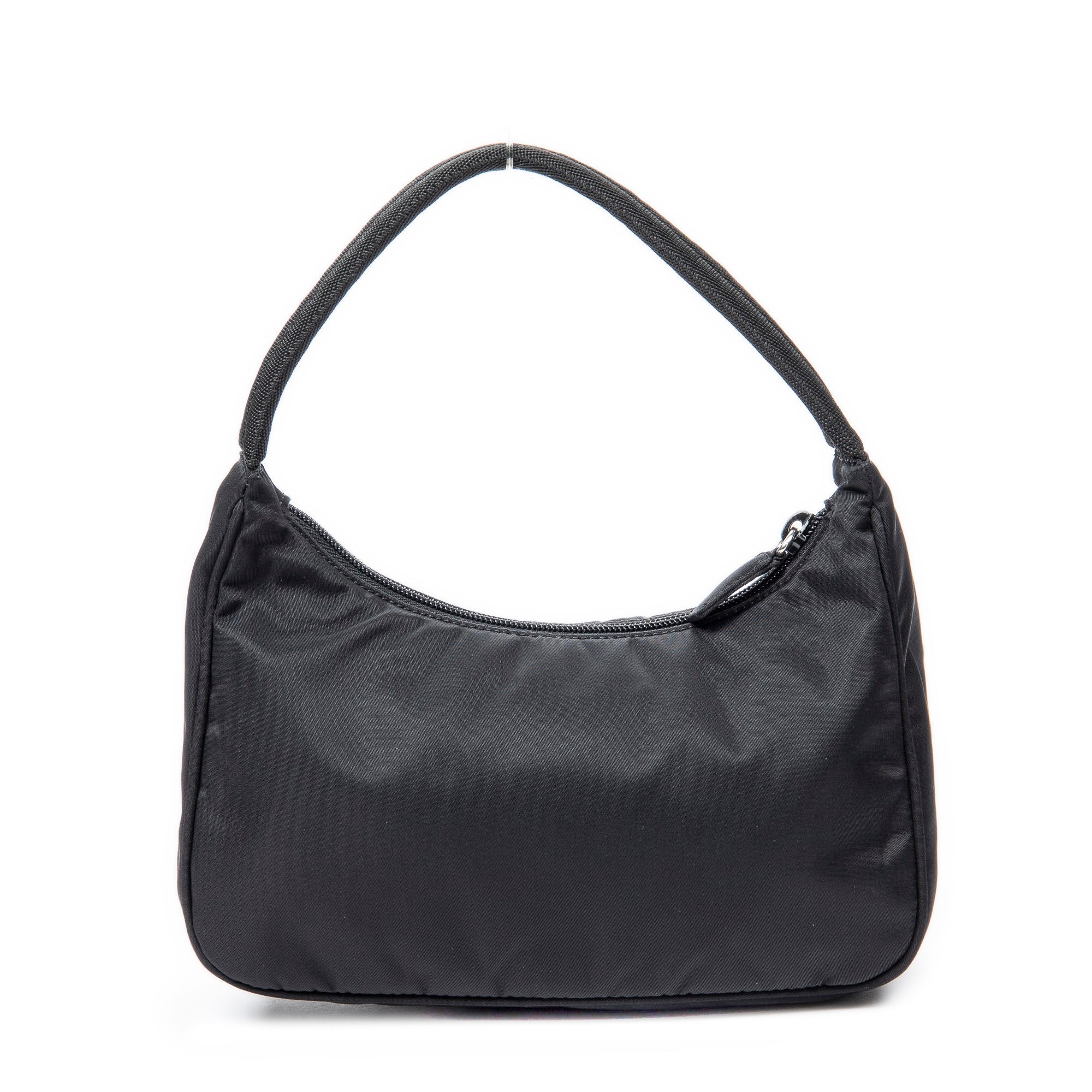 Shoulder bag Vintage Mini Zip Hobo Black Nylon Canvas