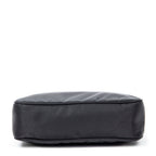 Bolso de hombro Vintage Mini Zip Hobo Lona de nailon negra