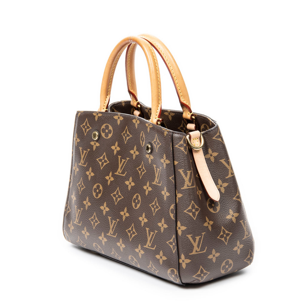 Shoulder bag Montaigne BB Brown Monogram Canvas