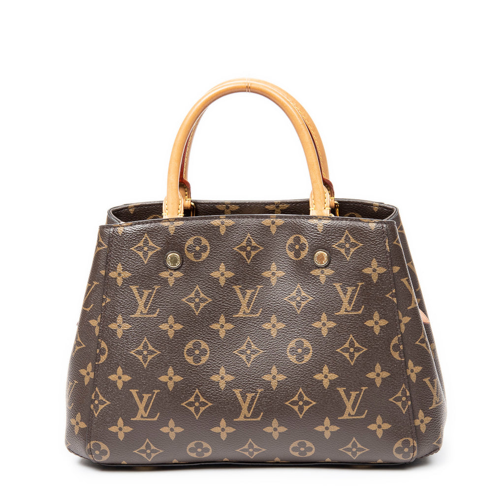 Shoulder bag Montaigne BB Brown Monogram Canvas