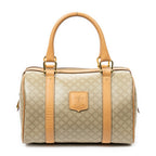 Handbag Vintage Mini Boston Beige Macadam Coated Canvas