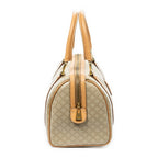 Handbag Vintage Mini Boston Beige Macadam Coated Canvas