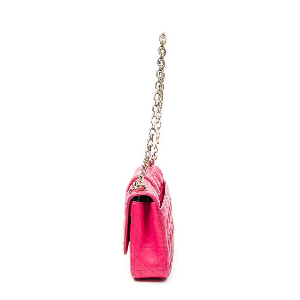 Shoulder bag Medium Miss Dior Fuchsia Cannage Lambskin Leather