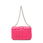 Shoulder bag Medium Miss Dior Fuchsia Cannage Lambskin Leather