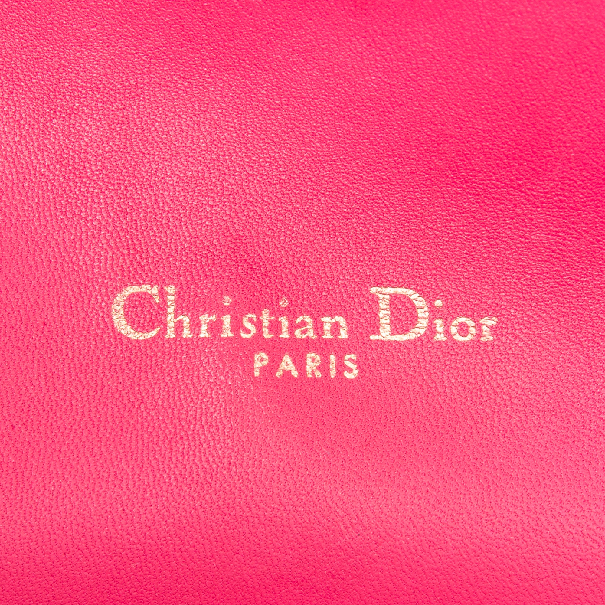 Shoulder bag Medium Miss Dior Fuchsia Cannage Lambskin Leather