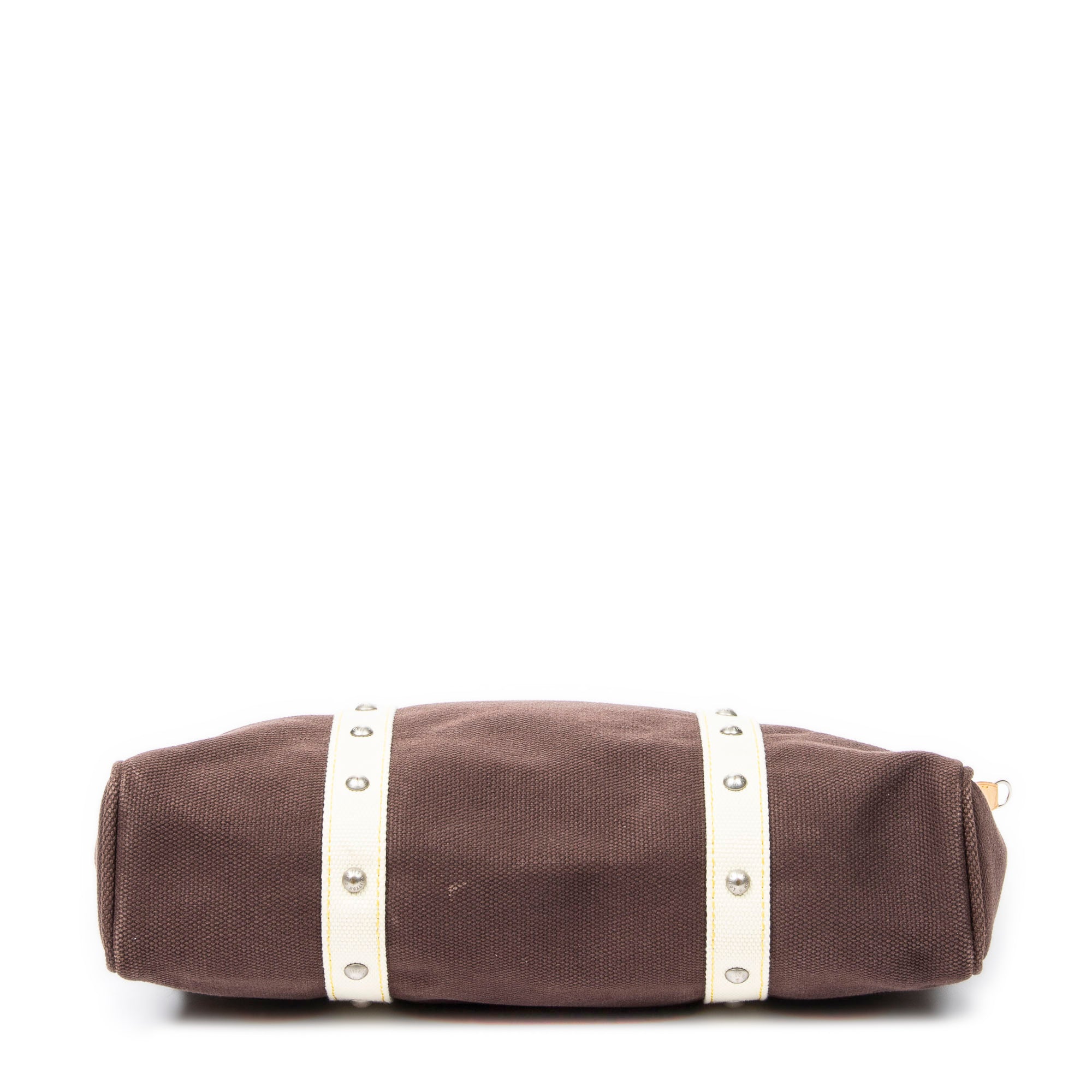 Shoulder bag Antigua Cabas Cup GM Brown Woven Canvas