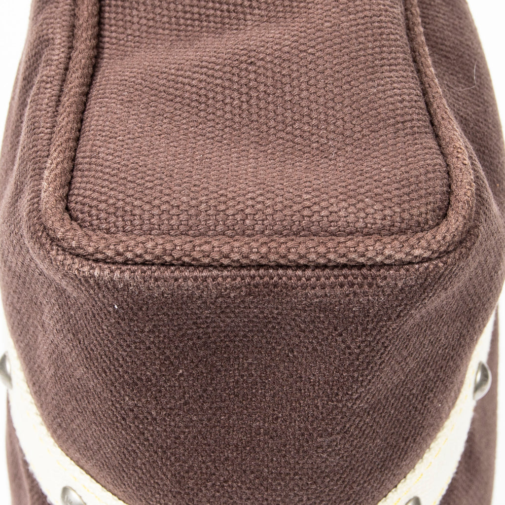 Shoulder bag Antigua Cabas Cup GM Brown Woven Canvas