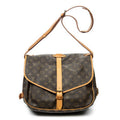 Bolso de hombro Saumur GM Lona Monogram Marrón