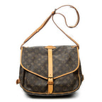 Bolso de hombro Saumur GM Lona Monogram Marrón