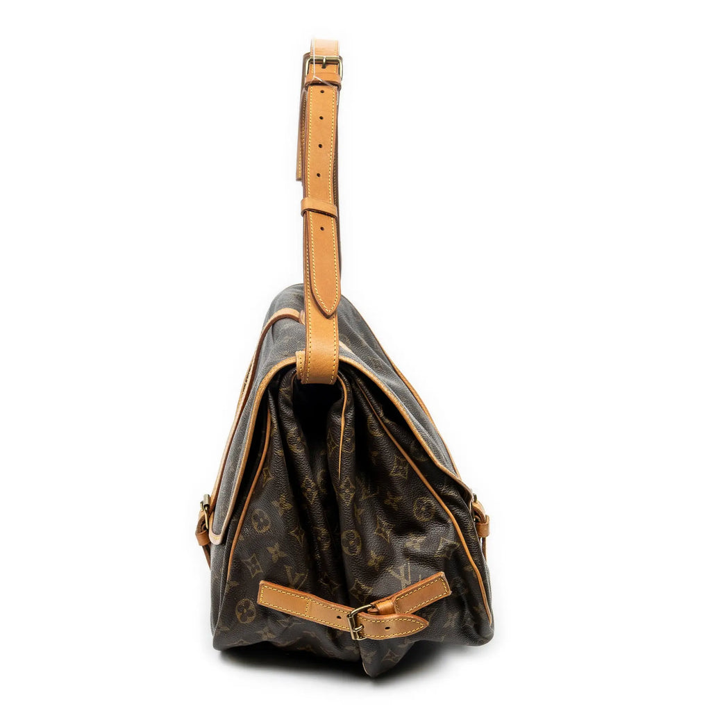 Bolso de hombro Saumur GM Lona Monogram Marrón