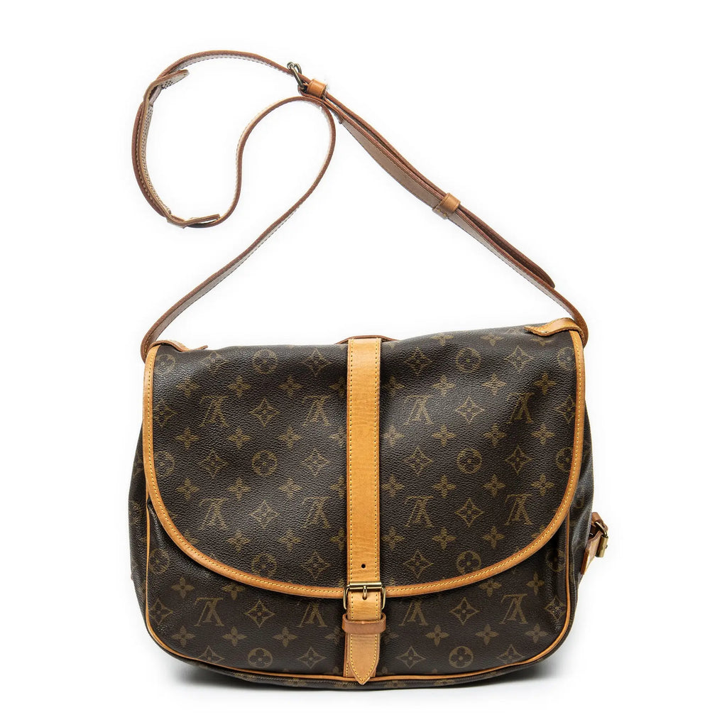 Bolso de hombro Saumur GM Lona Monogram Marrón