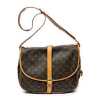 Bolso de hombro Saumur GM Lona Monogram Marrón