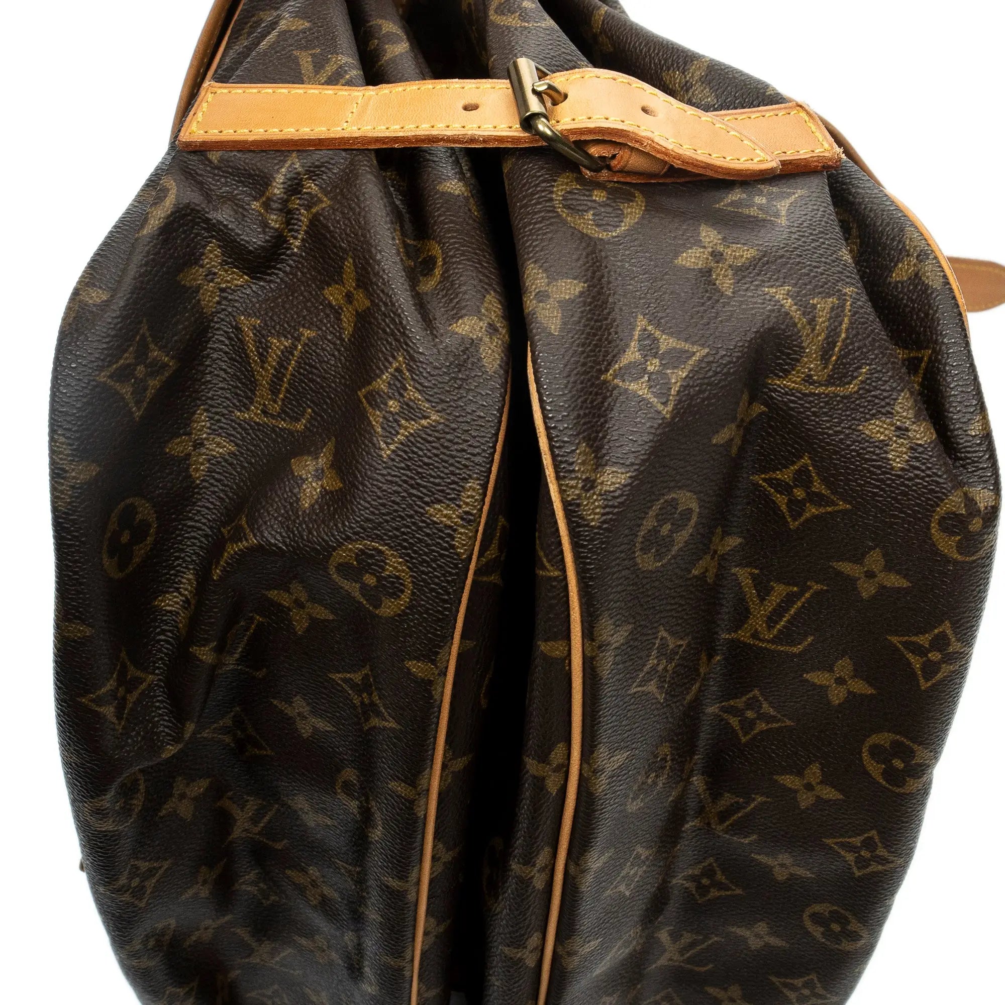 Bolso de hombro Saumur GM Lona Monogram Marrón