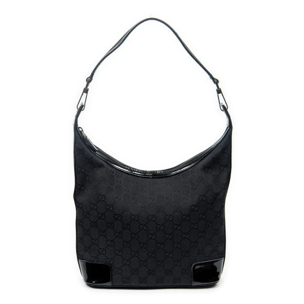 Gucci - Sac Hobo zippé épaule - Noir