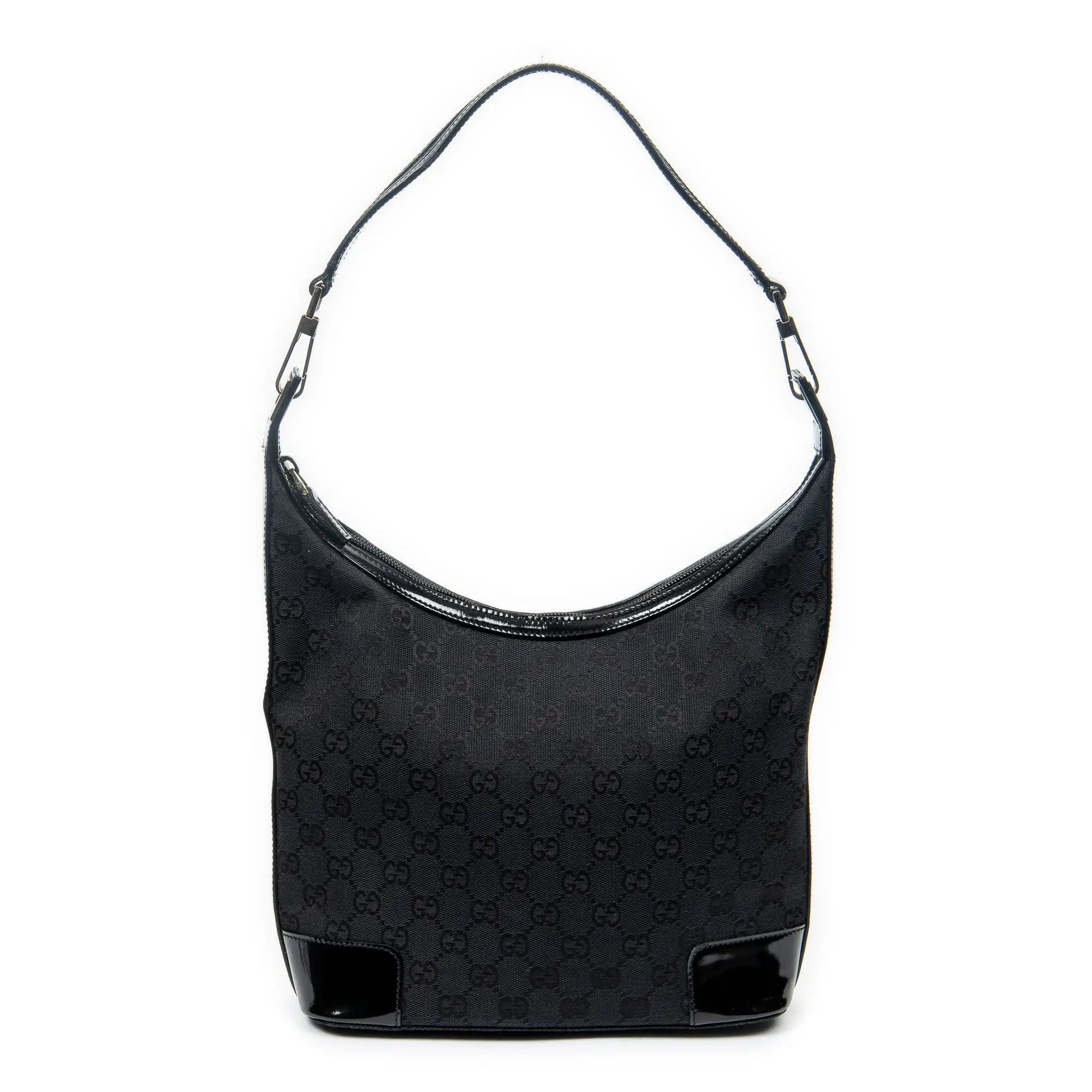 Gucci - Sac Hobo zippé épaule - Noir