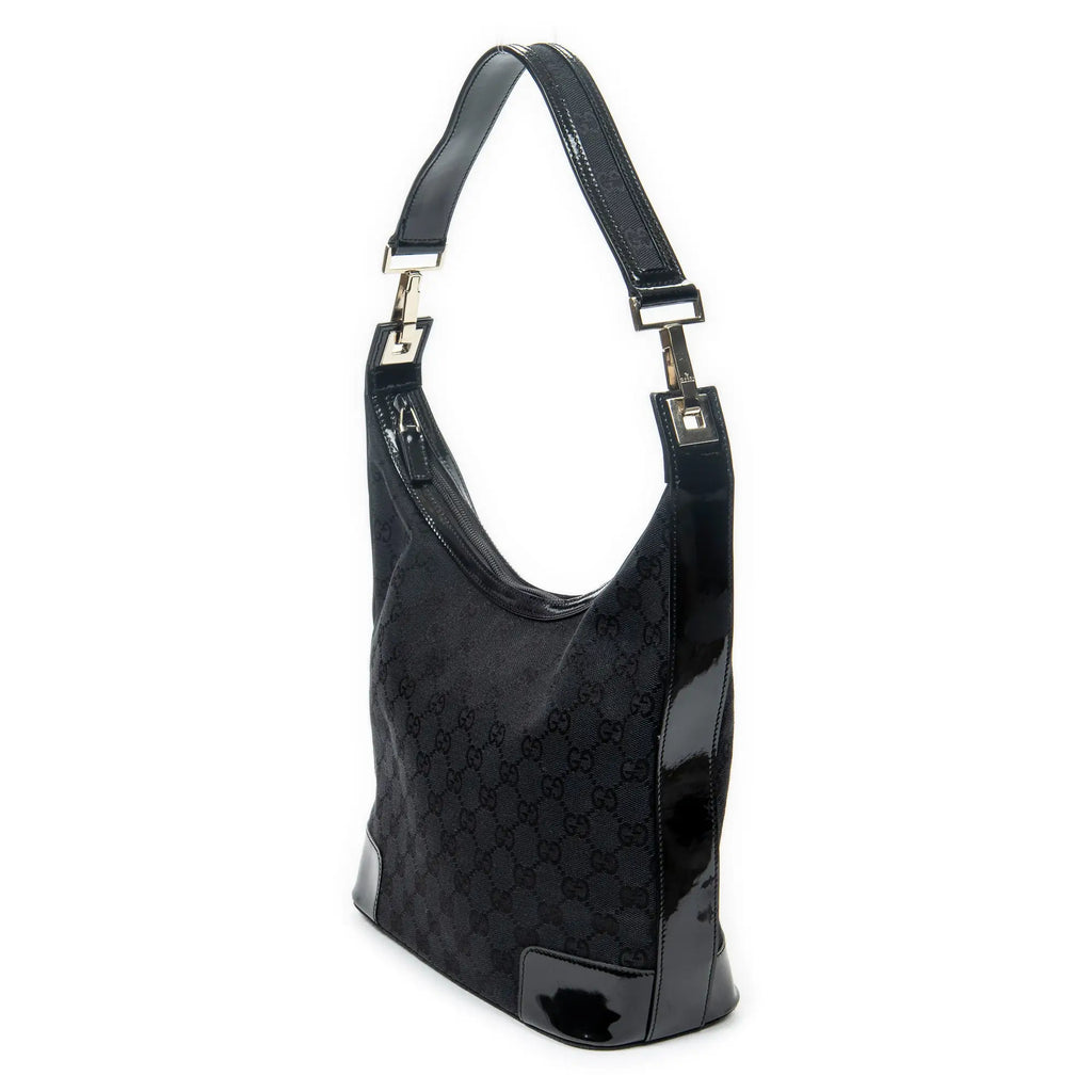 Gucci - Sac Hobo zippé épaule - Noir