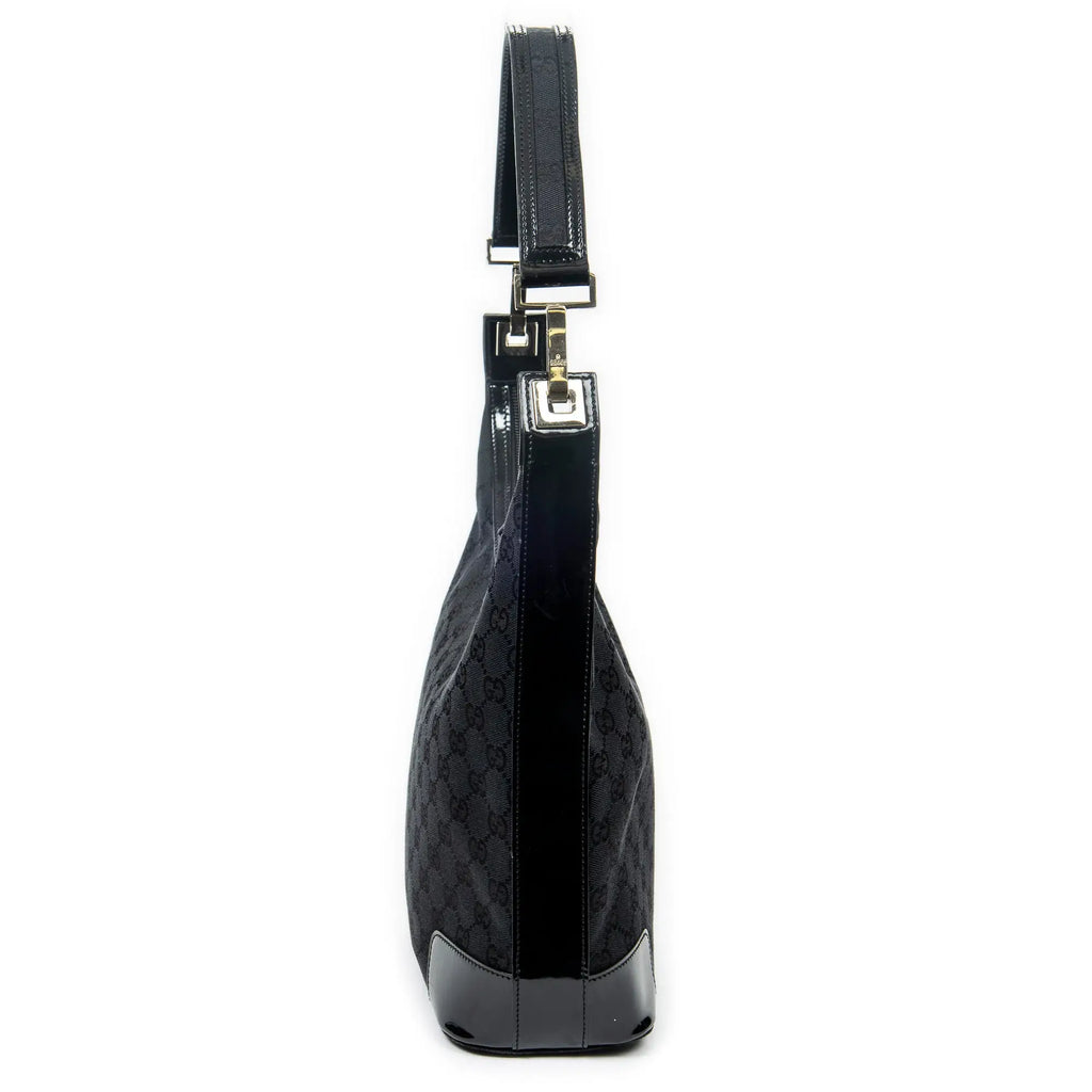 Gucci - Sac Hobo zippé épaule - Noir