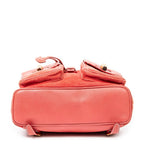 Mochila Grande Mochila de Bambú Ante Rojo